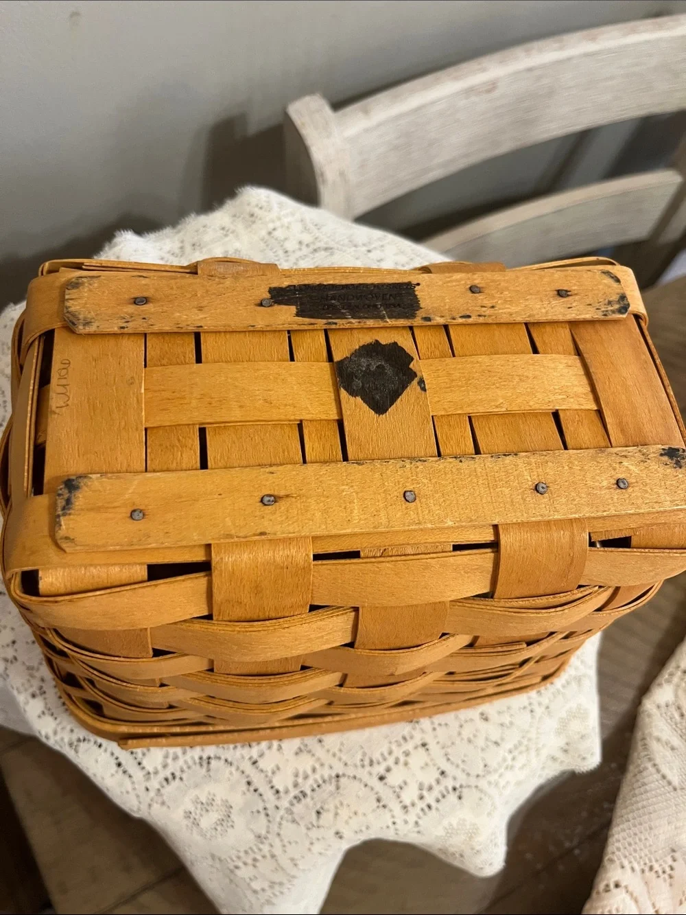 Longaberger Recipe Basket with lid
